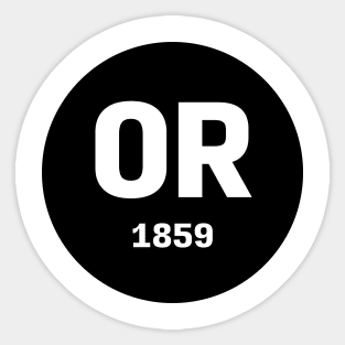 Oregon | OR 1859 Sticker